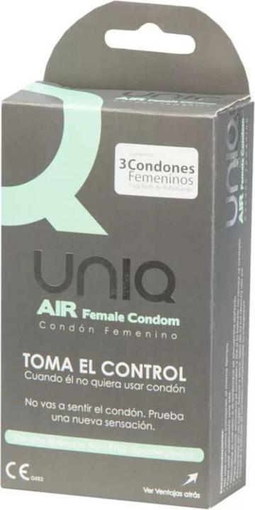 Image du produit Uniq Préservatif féminin "AirFemale" 3 pièces, préservatif féminin sans latex avec AirBubble unique (3 pcs)