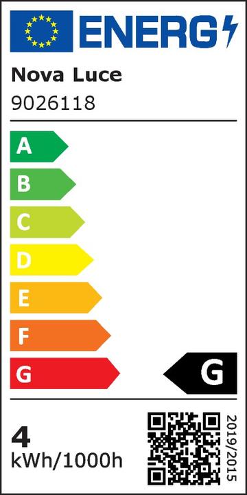 Energy Label Nova Luce Dewei (400 lm)