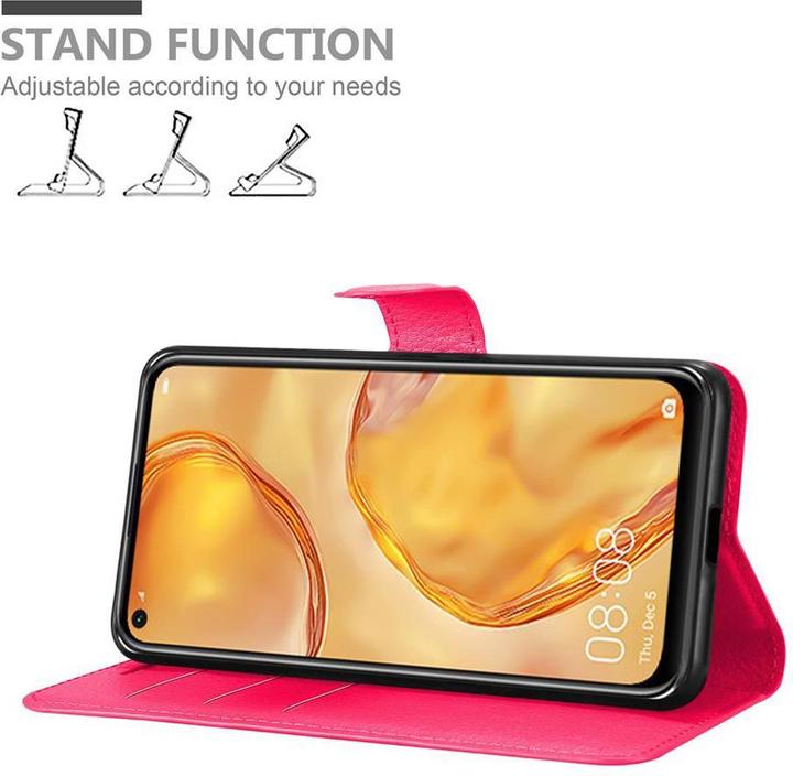 Produktbild Cadorabo Book mit Standfunktion Cover (Huawei Nova 7i, Huawei P40 Lite)