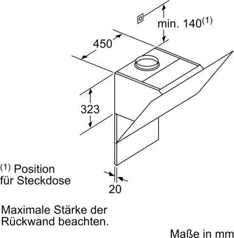 Immagine prodotto Neff DIPP951N Montato a parete ³/h A+ (Cappuccio)