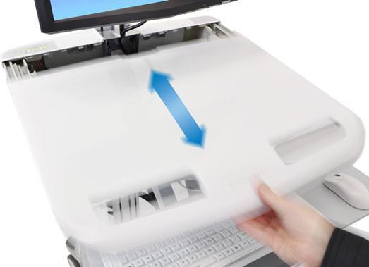 Actual product image Ergotron Trolley for LCD display/keyboard/mouse/CPU/notebook/barcode scanner - medical -...