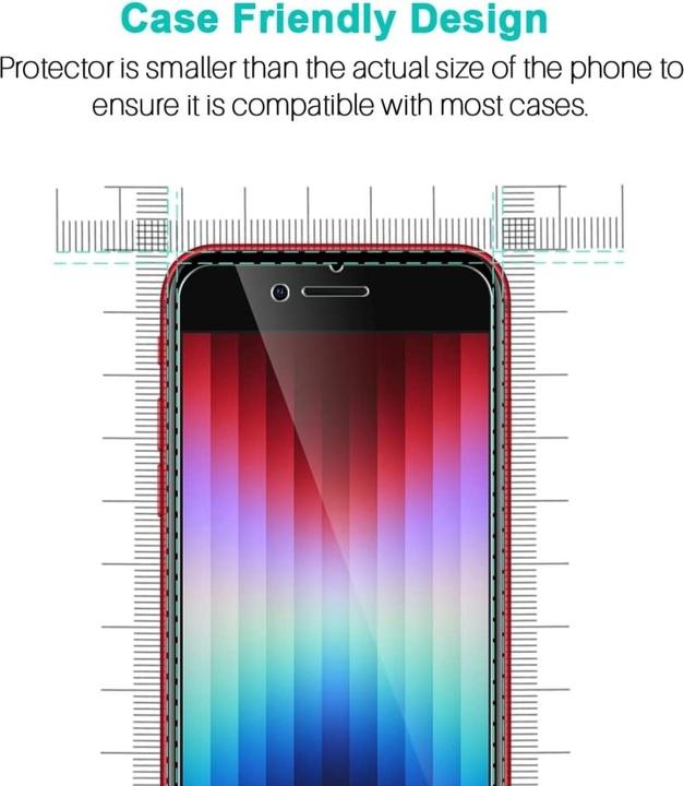 Actual product image Screenguard Armoured Glass Screen Protector (1 Piece, Apple iPhone SE (2nd Gen))