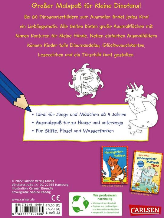 Immagine prodotto Mein dicker Dinosaurier-Malblock
