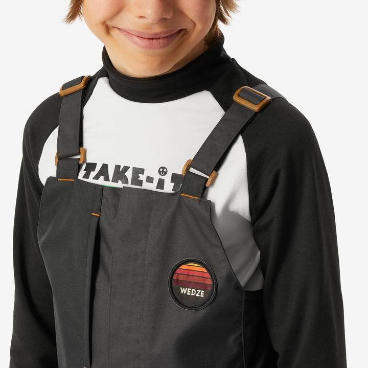 Produktbild Wedze Snowboardhose Latzhose Kinder Piste - 500 grau (116)