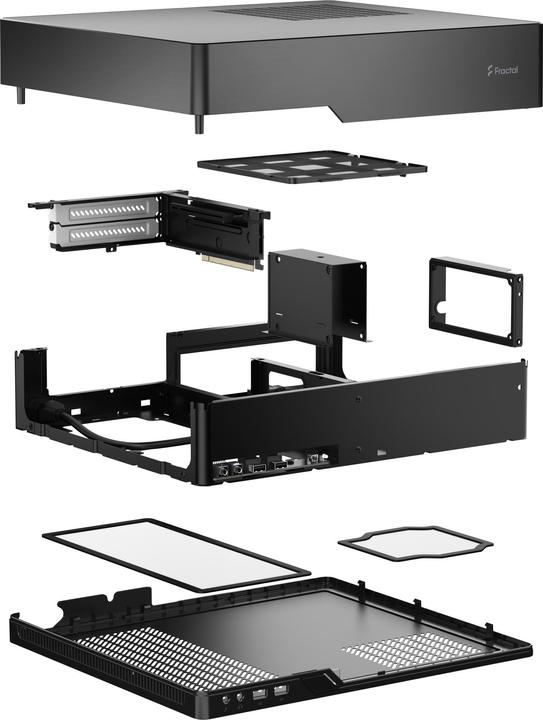 Image du produit Fractal Design Node 202 SFX HTPC Case w/Anode Bronze 450W PSU Mini ITX 310mm GPU (Mini-ITX)
