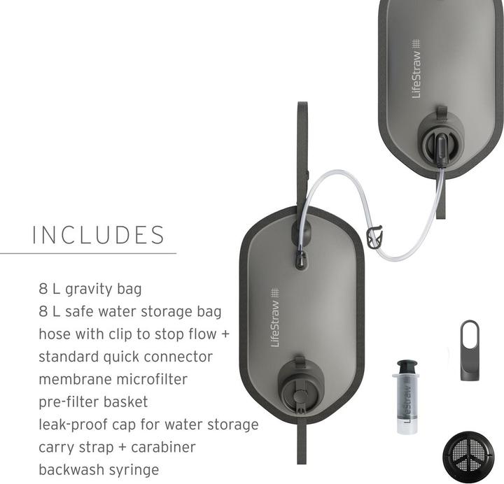 Actual product image LifeStraw Peak Gravity 8L + 8L