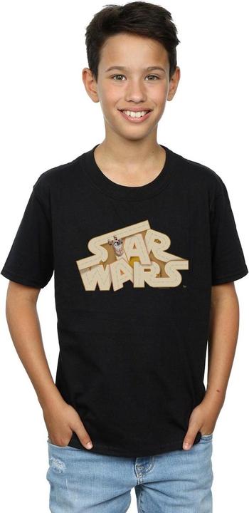 Actual product image Star Wars Boys Tatooine Jumble Logo T-Shirt (152, 158)