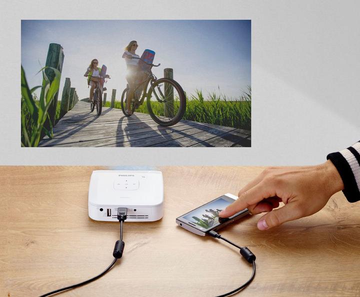 Actual product image Philips PicoPix PLUS (HD, 350 lm, 1.47:1)