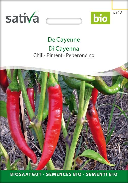Image du produit Sativa De Cayenne – Chilli Bio (Graines de légumes)