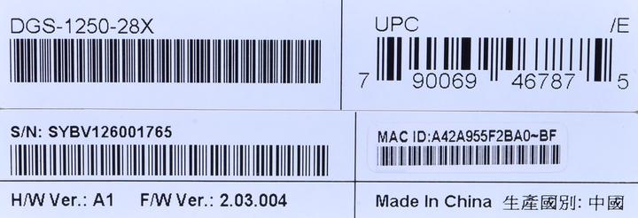 Actual product image D-Link DGS-1250-28X (28 Ports)