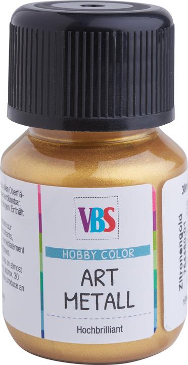 Produktbild VBS Art Metall, 30ml (Zitronengold, 30 ml)