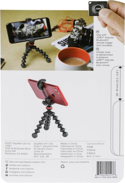 Produktbild Joby GorillaPod Mobile Mini (Kunststoff)