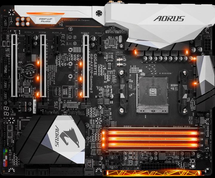 Image du produit Gigabyte AORUS GA-AX370-Gaming 5 (AM4, AMD X370, ATX)