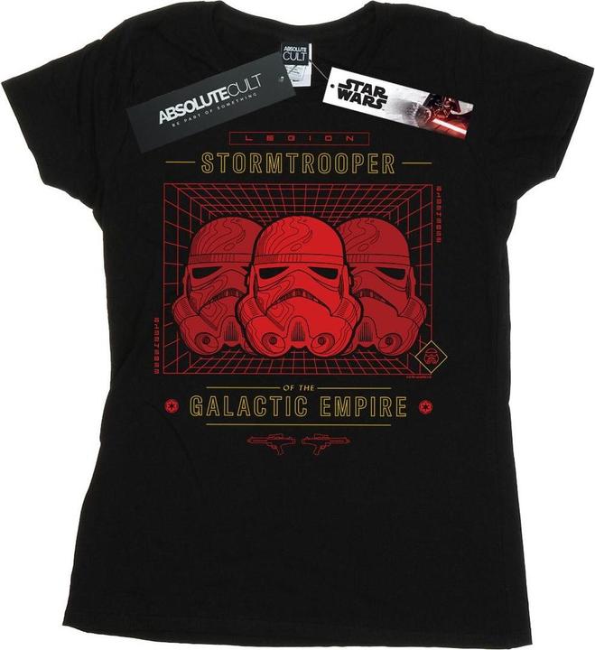 Actual product image Star Wars Womens/Ladies Stormtrooper Legion Grid Cotton T-Shirt (L)