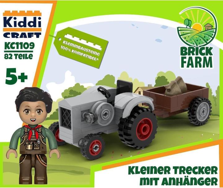 Immagine prodotto Kiddicraft Piccolo trattore con rimorchio