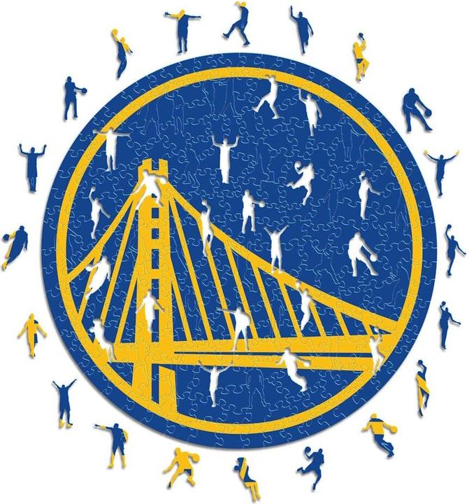 Produktbild Iconic NBA - Golden State Warriors - Logo - Holz Puzzle Grösse S (150 Teile) (150 Teile)