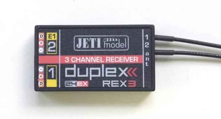 Actual product image Jeti Receiver Rex 3 duplex
