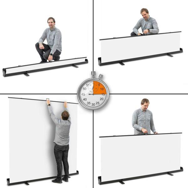 Immagine prodotto Walimex pro Pannello Roll-up Sfondo bianco 210x220 (210 cm, 220 cm)