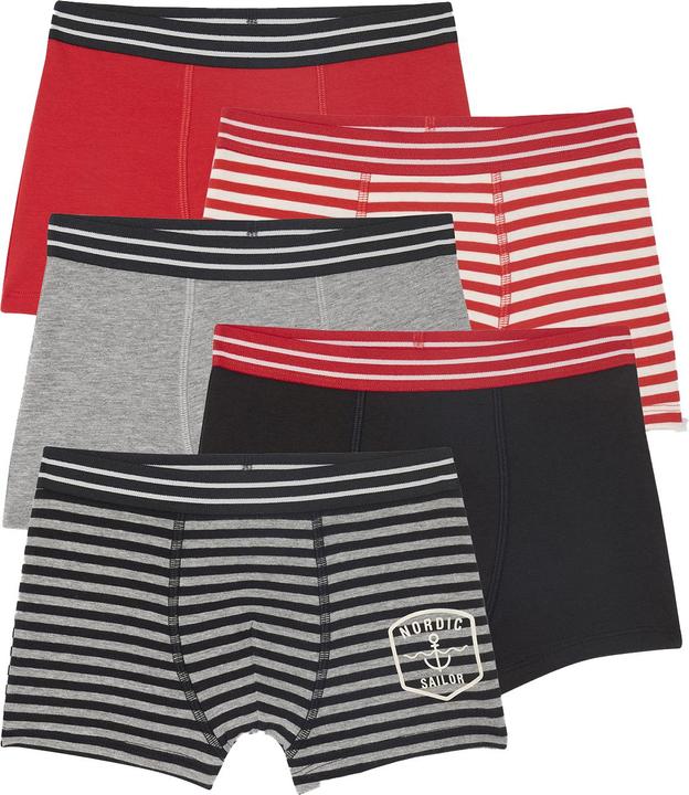 Vertbaudet Bio-Kollektion: 5er-Pack Jungen Boxershorts SAILOR