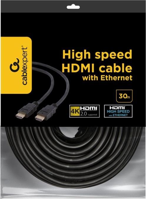 Image du produit Gembird CC-HDMI4-30M Câble HDMI HDMI type A (standard) (30 m, HDMI)