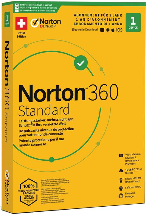 Image du produit Norton 360 Standard (1 Utilisateur, 12 mois)