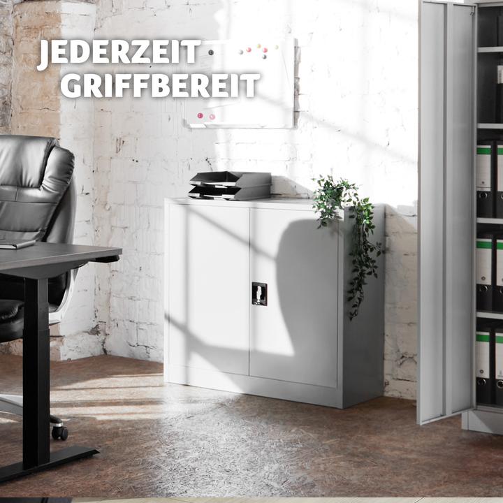 Actual product image tectake Filing cabinet with 3 shelves (90 x 40 x 90 cm)