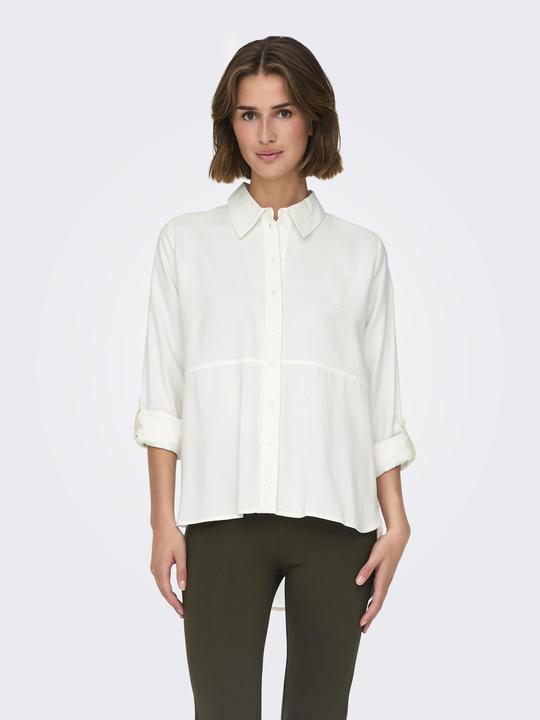 Image du produit JdY Coupe normale Col chemise Poignets retournés Coupe volumineuse des manches Chemise (M)