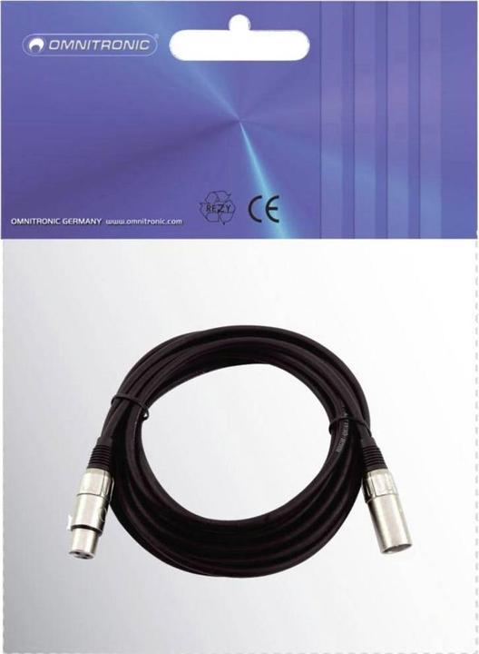 Image du produit Omnitronic Câble XLR 3 pôles (10 m, XLR)