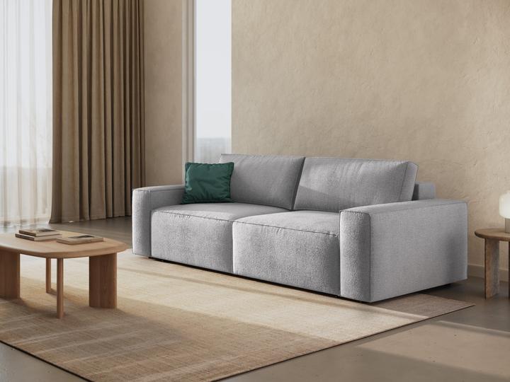 Image du produit Micadoni Bouclé Canapé Convertible Avec Coffre De Rangement, "Jodie", 3 Places, 247x107x86 Fabriqué en Europe (2 places, 3 places, 4 places)