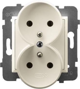 Productafbeelding Ospel ARIA dubbel stopcontact met