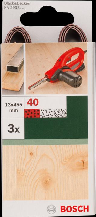 Image du produit Bosch Zubehör Kit de bandes abrasives (40)