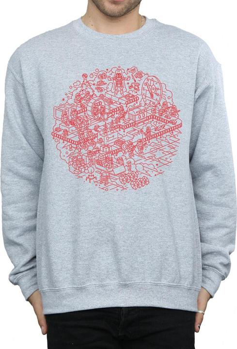 Immagine prodotto Star Wars Christmas Death Star Felpa Uomo (XL)