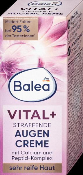 Produktbild dm Balea Augencreme Vital+ straffend (Crème, 15 ml, Tag + Nacht)