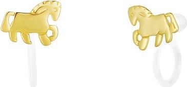JVD Children Ìs gold-plated earrings Horses SVLE1892X75GO00