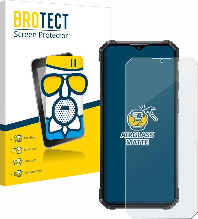 Actual product image BROTECT AirGlass Glass Matte (1 Piece, Oukitel C36)