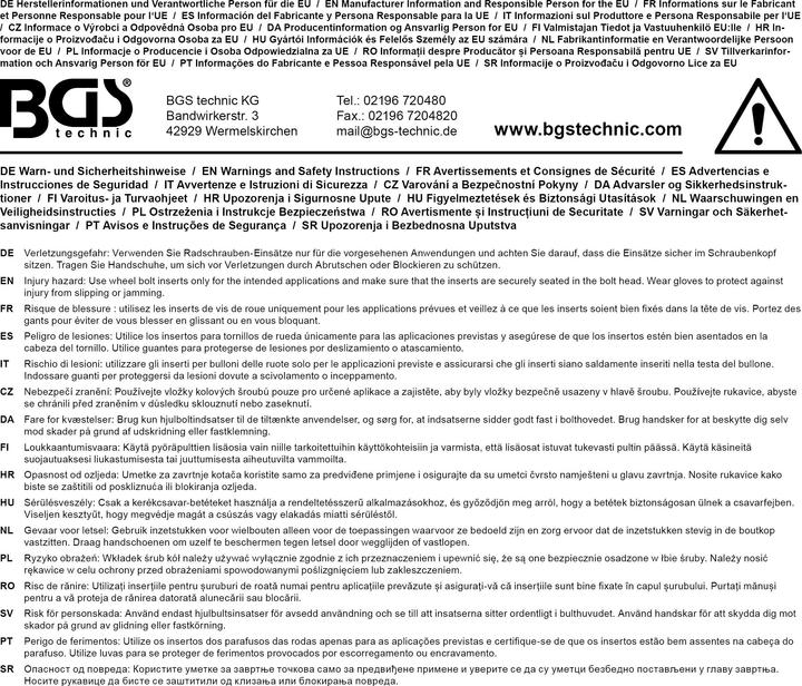Produktbild BGS Kraft-Schoneinsatz Antrieb Innenvierkant 12,5 mm (1/2") SW 19 mm (19 mm)