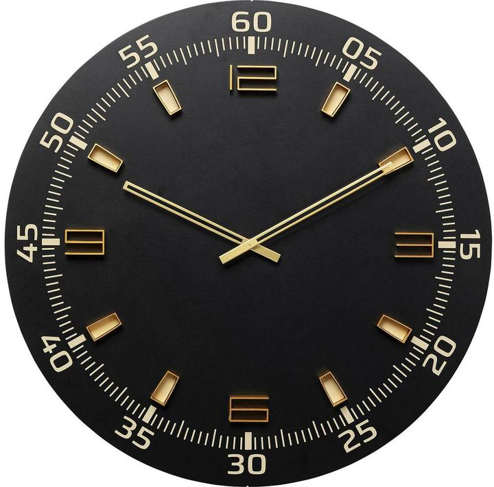 Kare Design Wanduhr Milk Bar Schwarz Ø60cm (60 cm)