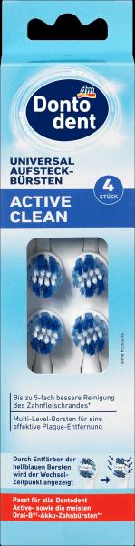 Produktbild dm Dontodent Aufsteckbürsten Active Clean (4 x)