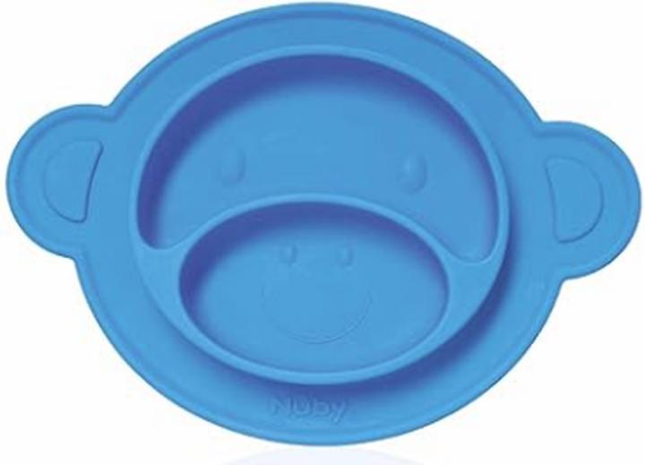 Image du produit Nuby Assiette en silicone antidérapante AFFE, extra absorbante, 100% silicone