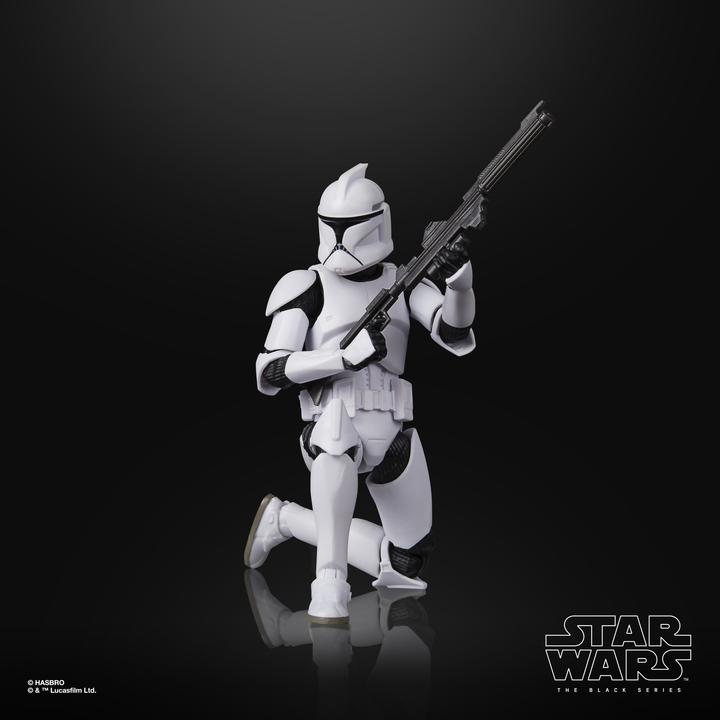 Actual product image Hasbro Star Wars Episode II Black Series Phase I Clone Trooper