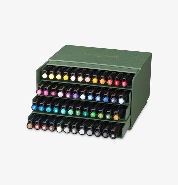 Actual product image Faber-Castell Ink Drawer Pitt Artist Pen (Multicoloured assorted, 48 x)