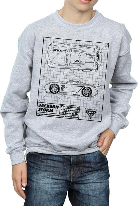 Image du produit Disney - Sweat CARS JACKSON STORM BLUEPRINT - Garçon (140, 146)