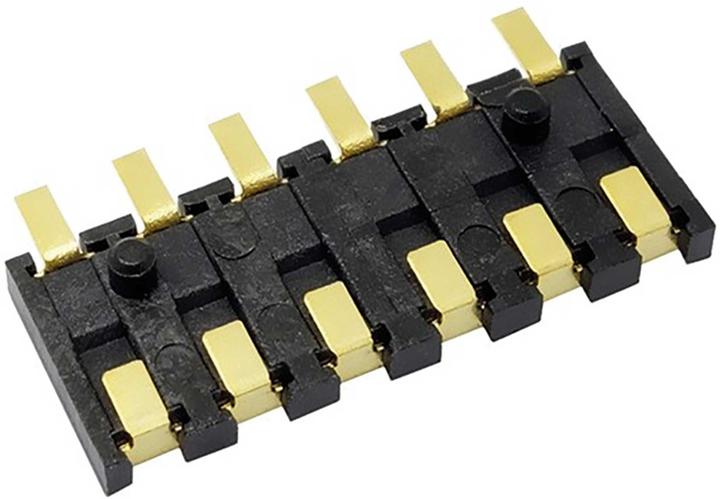 Actual product image Planet-Hobby spring contact 6-pole (contact plate) 15x6mm 3pcs.