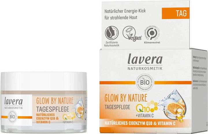 Image du produit Lavera Glow by Nature soin de jour Q10 avec vitamine C (50 ml)