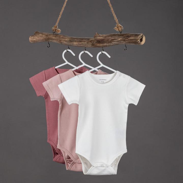 Produktbild La Loona LaLoona Baby-Bodys & Wickelbodys Baby Body Kurzarm OEKO-TEX® 6er Pack - Rose Grau - (80)
