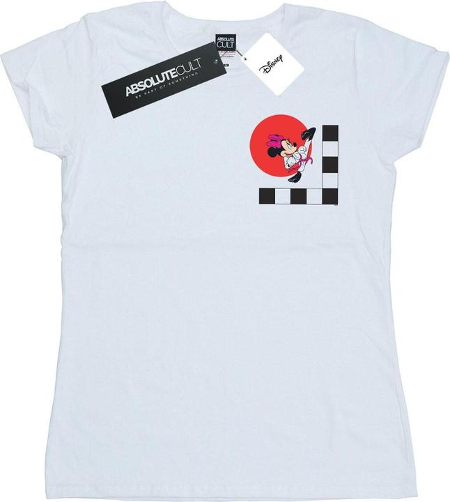 Actual product image Disney Womens/Ladies Minnie Mouse Karate Kick Cotton T-Shirt (XXL)
