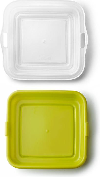 Image du produit Ibili Récipient vert 14.5 x 14.5 x 3.6 cm Parfait pour les voyages, garde les sandwichs, les snacks et le