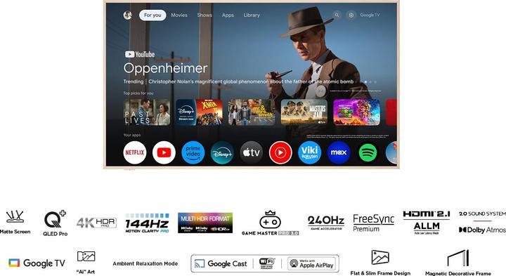 Image du produit TCL 55A300W (55", QLED, 4K, 2024)