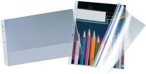 Actual product image Elba brochure cover, DIN A3 landscape, PP, 0,09 mm, grained, folded to A4, open top, 9 holes (A4, 10 x)