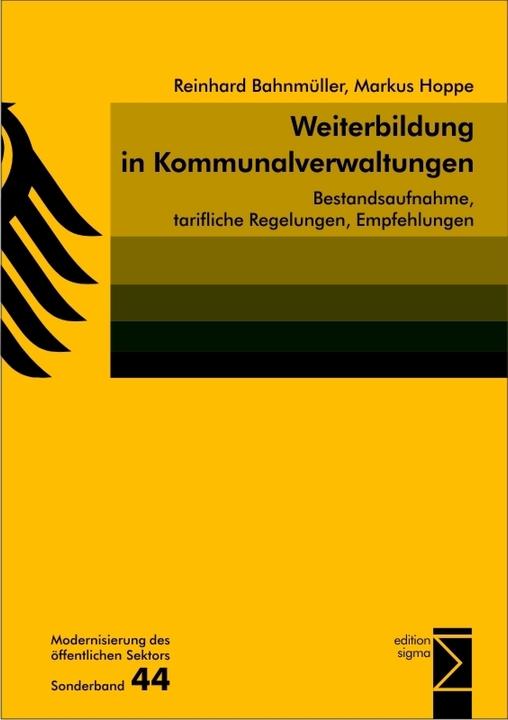 Produktbild Weiterbildung in Kommunalverwaltungen (Markus Hoppe, Reinhard Bahnmüller, 2014)